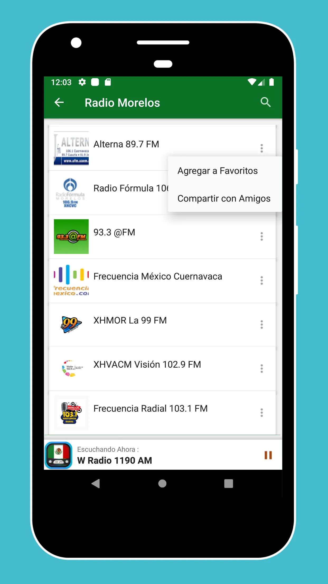 Radio Mexico + Radio Mexico FM | Indus Appstore | Screenshot