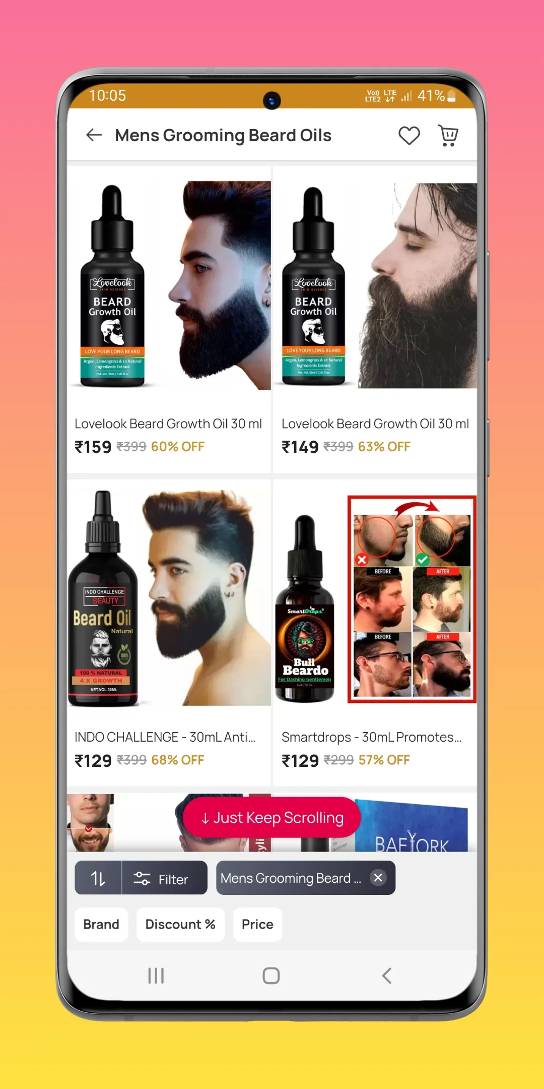Beard Oil Shopping App | Indus Appstore | Screenshot