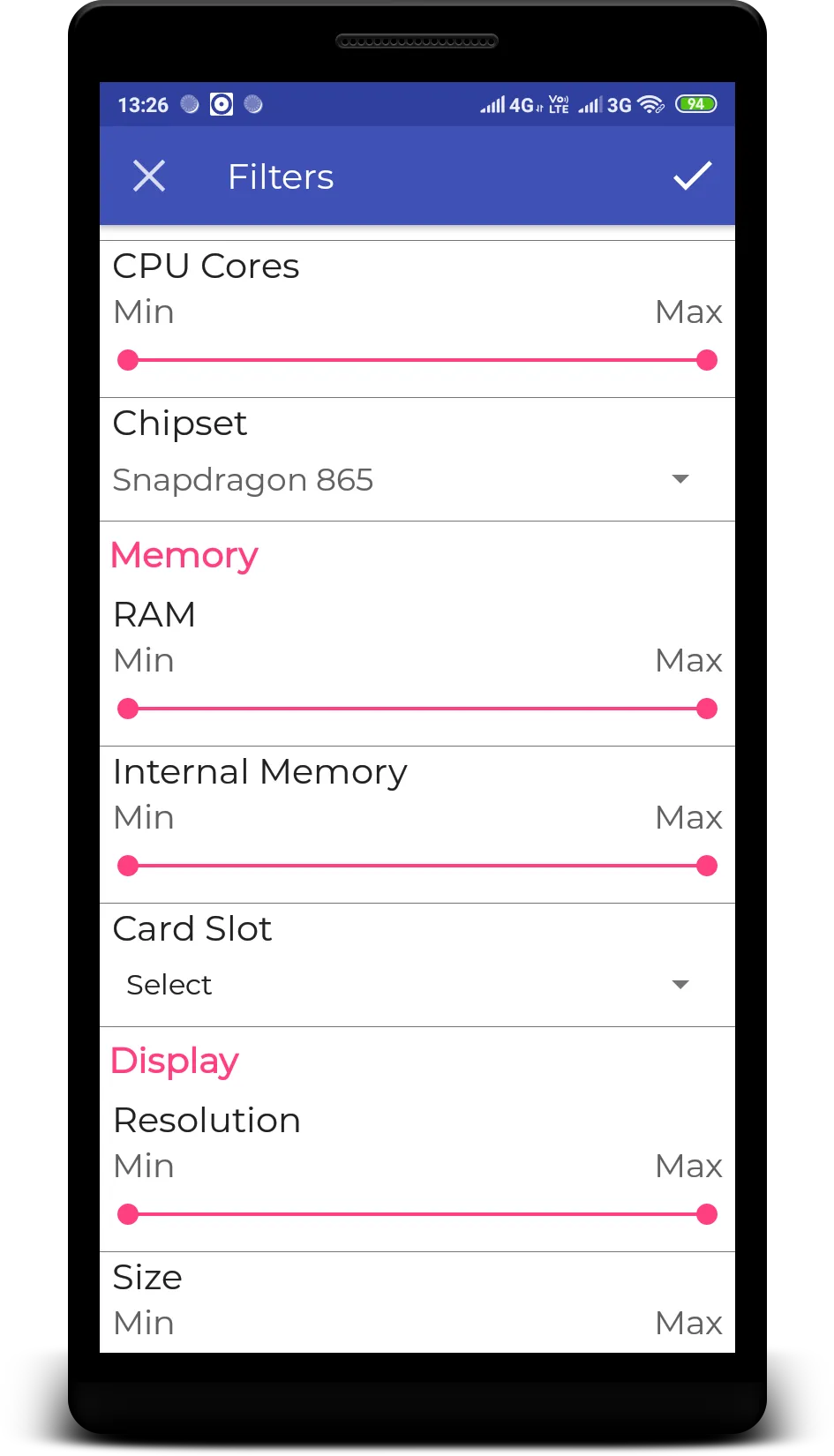 My Specs- GSMArena- Phone Spec | Indus Appstore | Screenshot