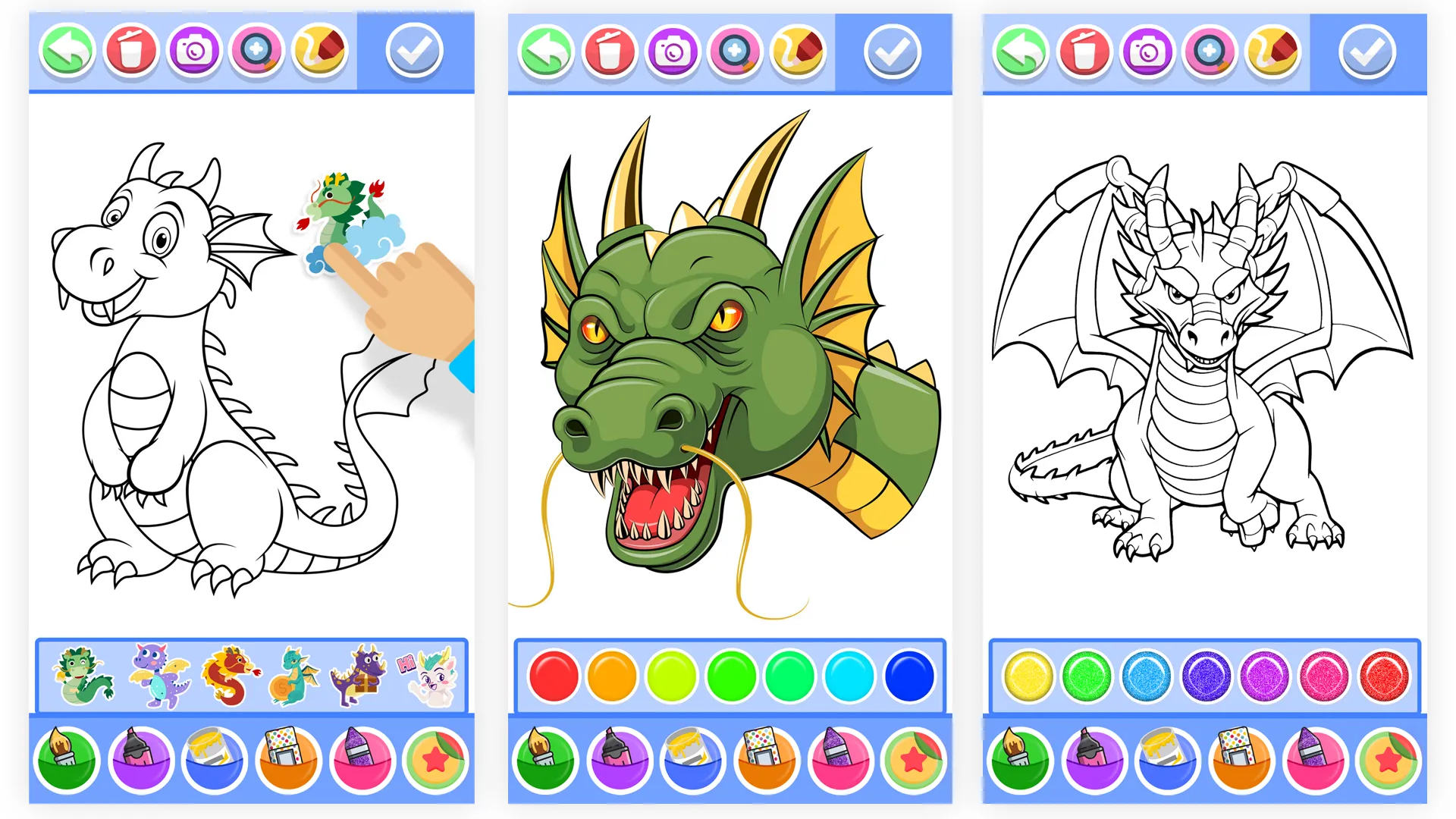 Dragon Coloring & Drawing Game | Indus Appstore | Screenshot