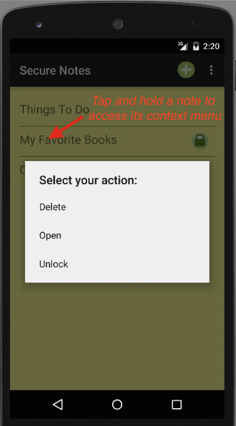 Secure Notes | Indus Appstore | Screenshot