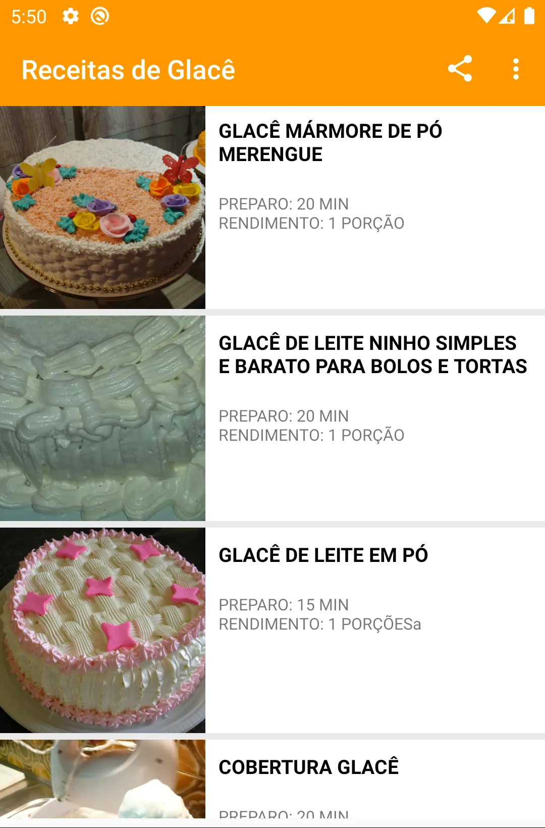 Receitas de Glacê | Indus Appstore | Screenshot