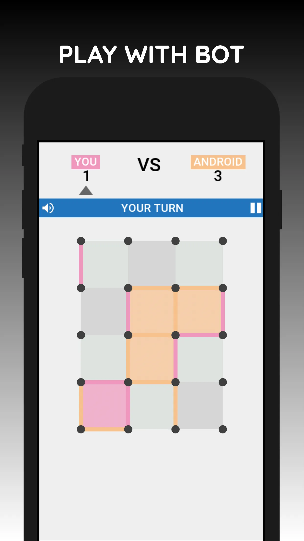 Dots And Boxes : Strategy game | Indus Appstore | Screenshot