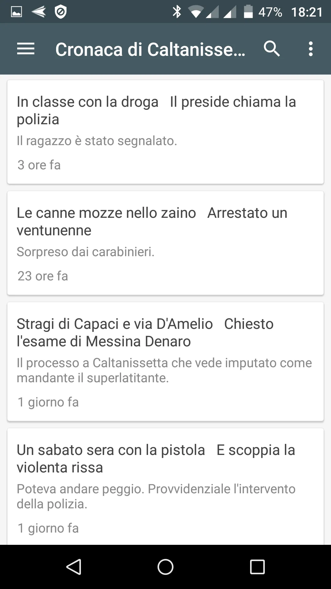 Caltanissetta notizie locali | Indus Appstore | Screenshot