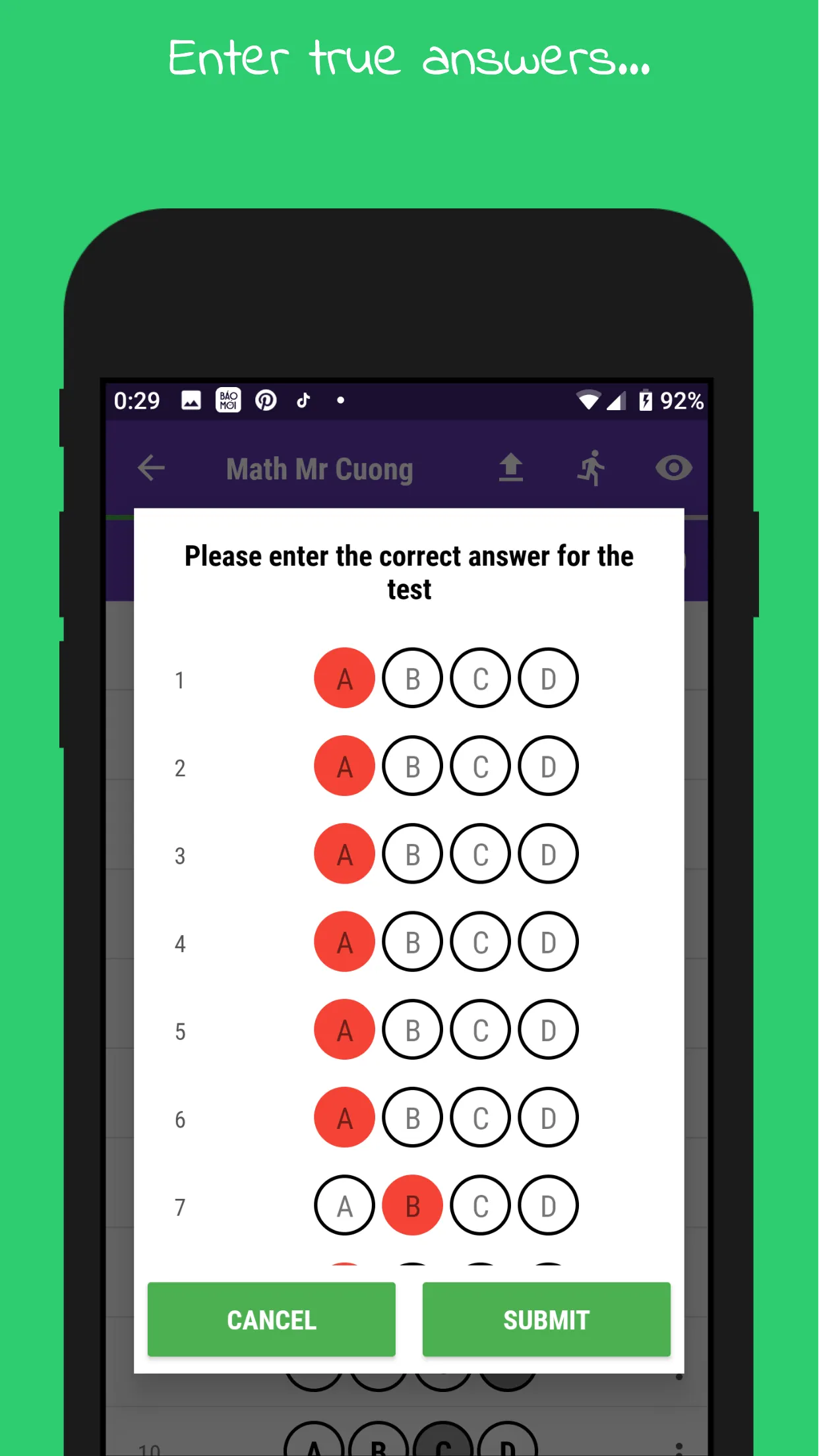 Answer Sheet | Indus Appstore | Screenshot