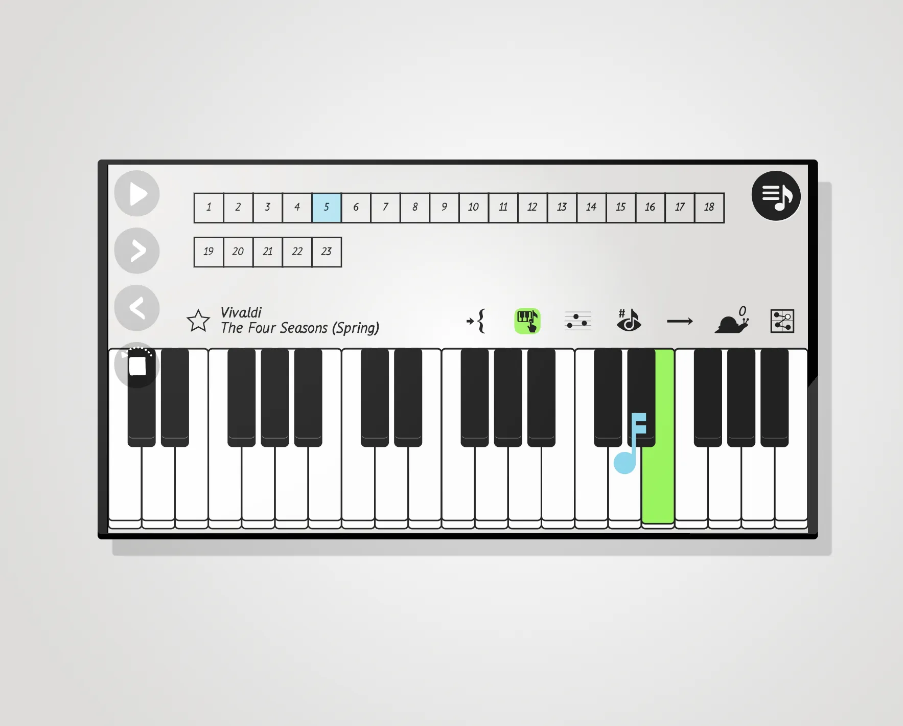 Pianizator 22: piano tutorials | Indus Appstore | Screenshot