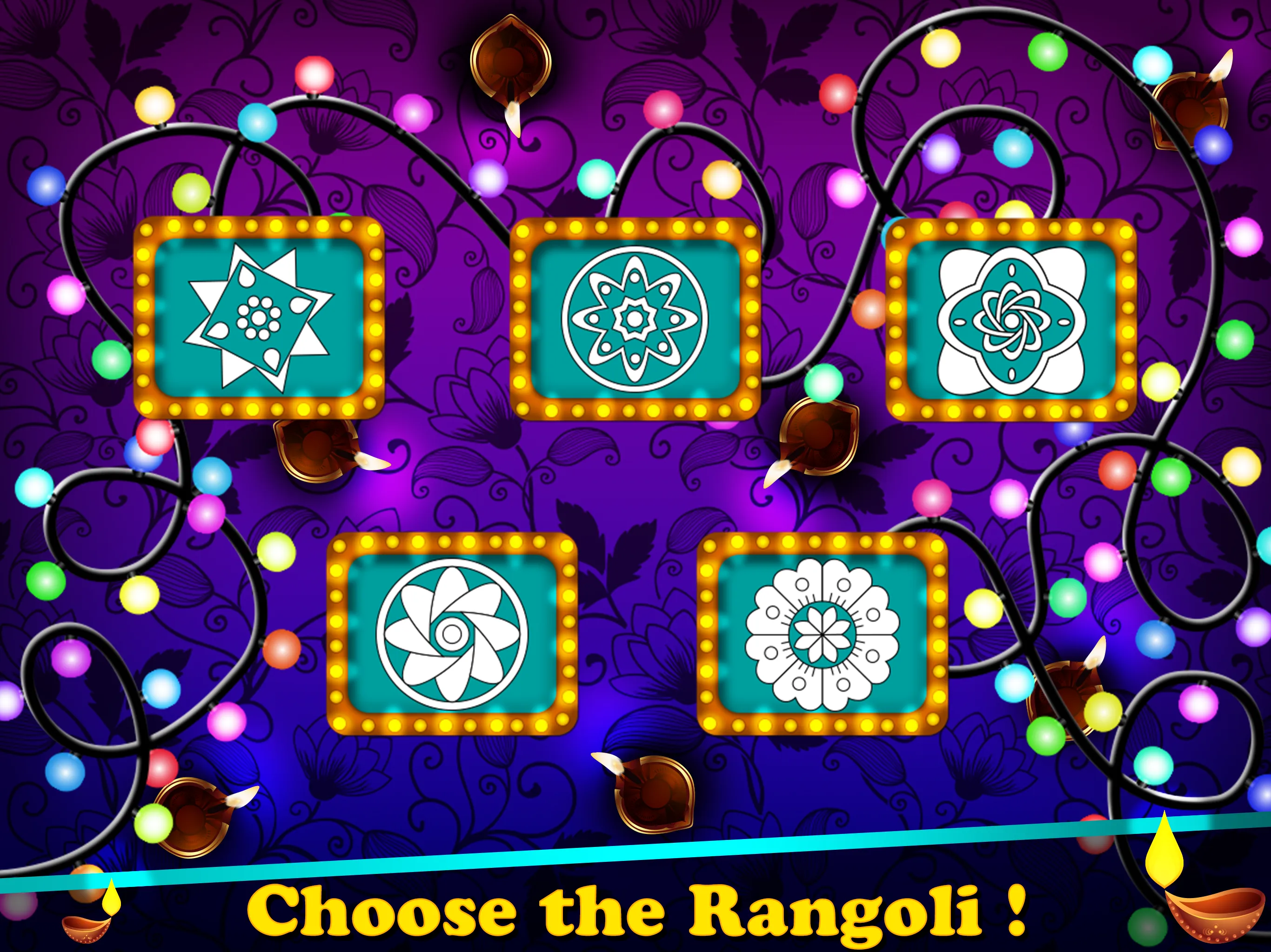 Diwali Rangoli Designs Jigsaw | Indus Appstore | Screenshot