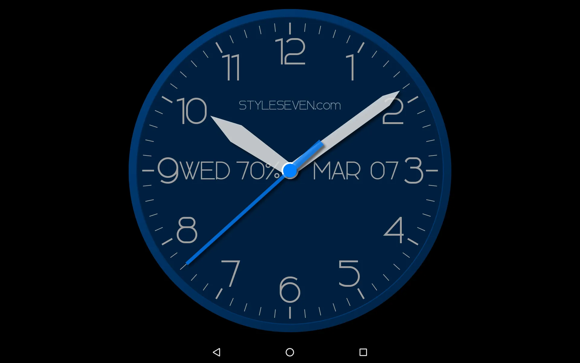 Modern Analog Clock-7 | Indus Appstore | Screenshot