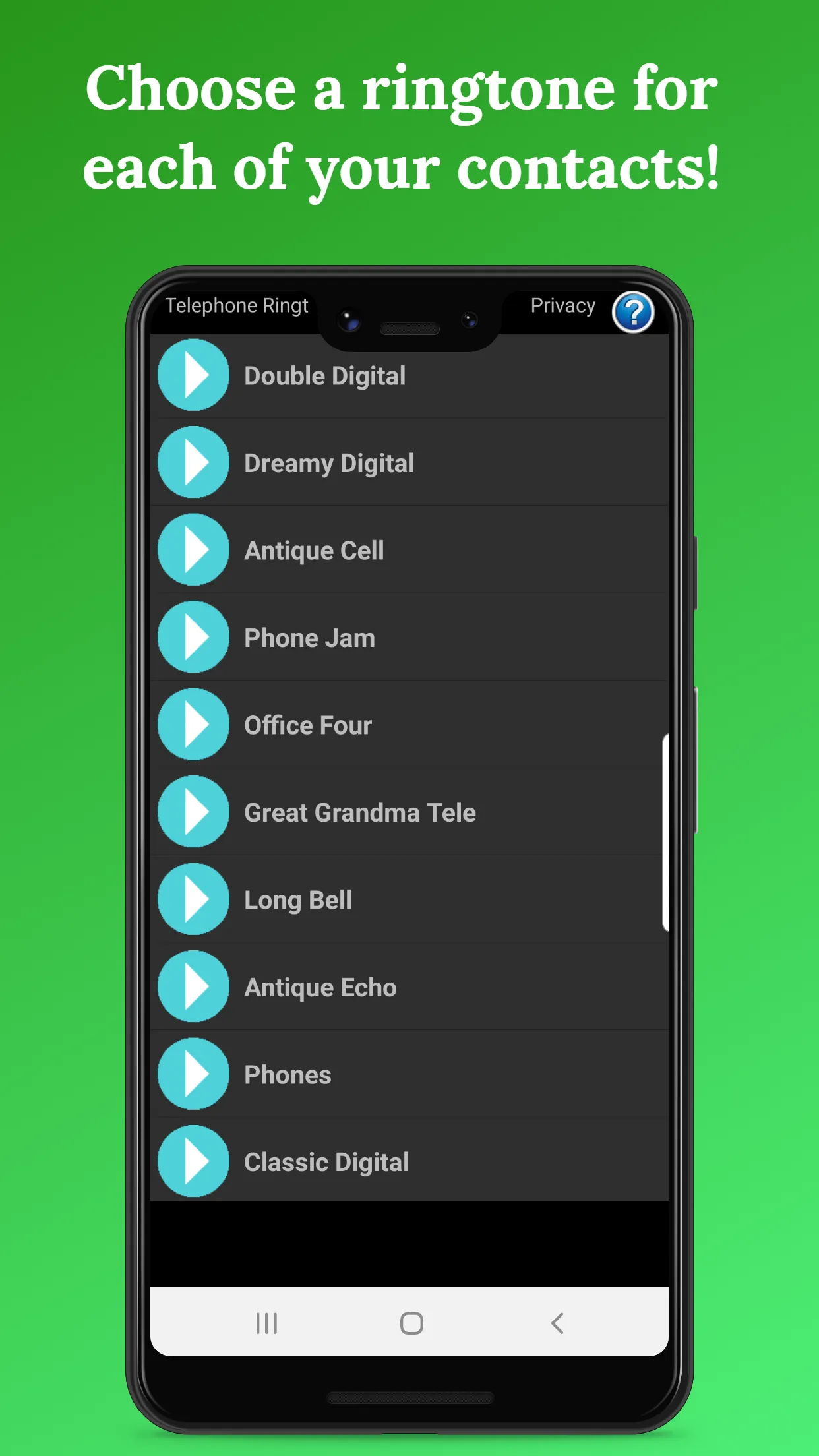 Telephone Ringtones | Indus Appstore | Screenshot