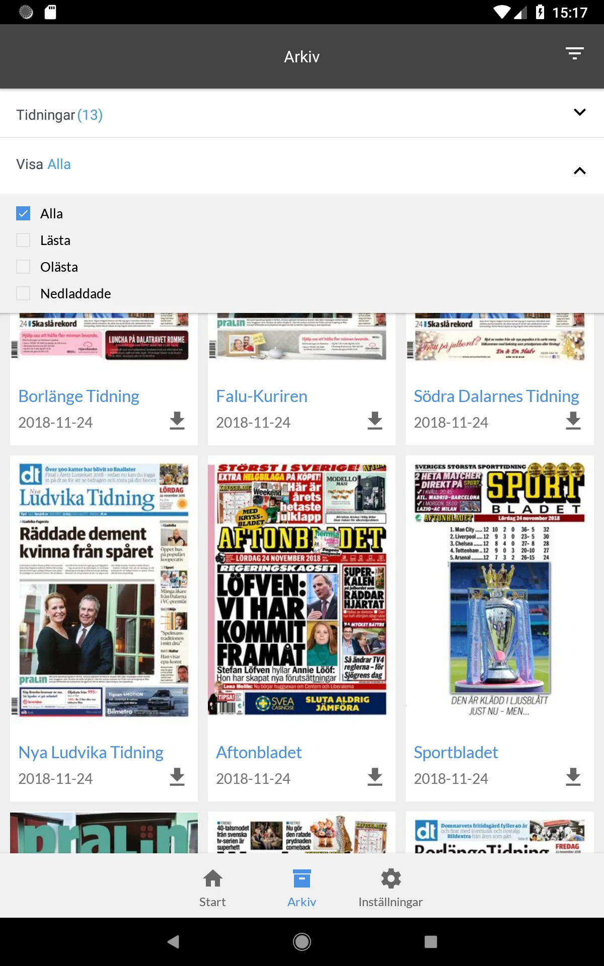 Avesta Tidning e-tidning | Indus Appstore | Screenshot