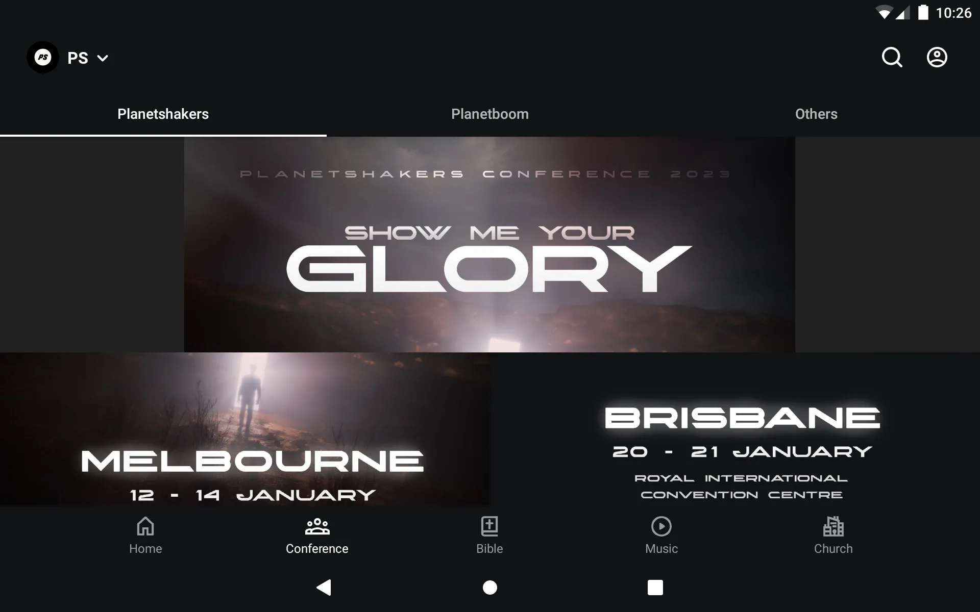 Planetshakers | Indus Appstore | Screenshot