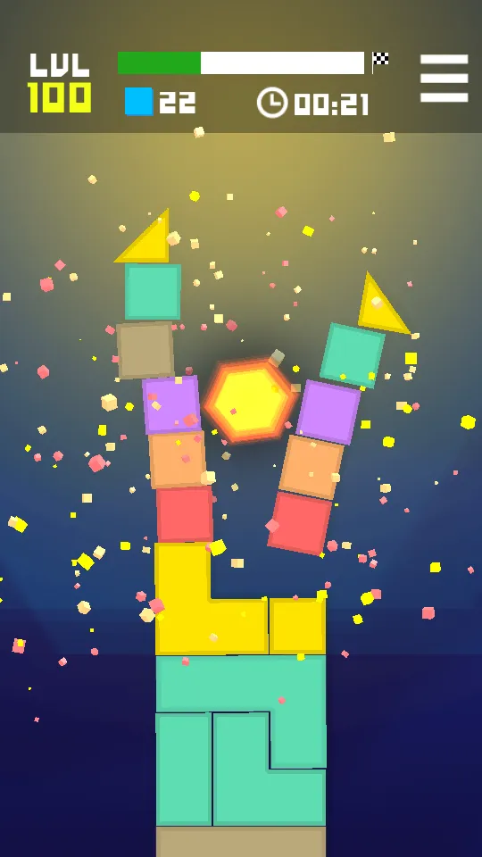 Hexagon Tower Balance Blocks | Indus Appstore | Screenshot