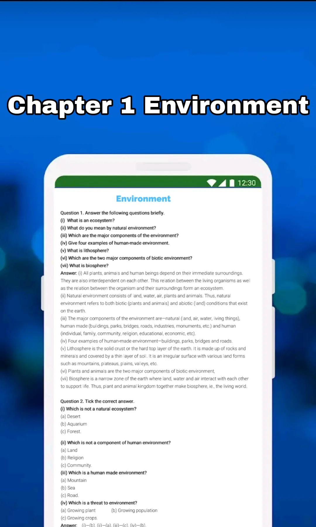 7th Class SST Solution English | Indus Appstore | Screenshot