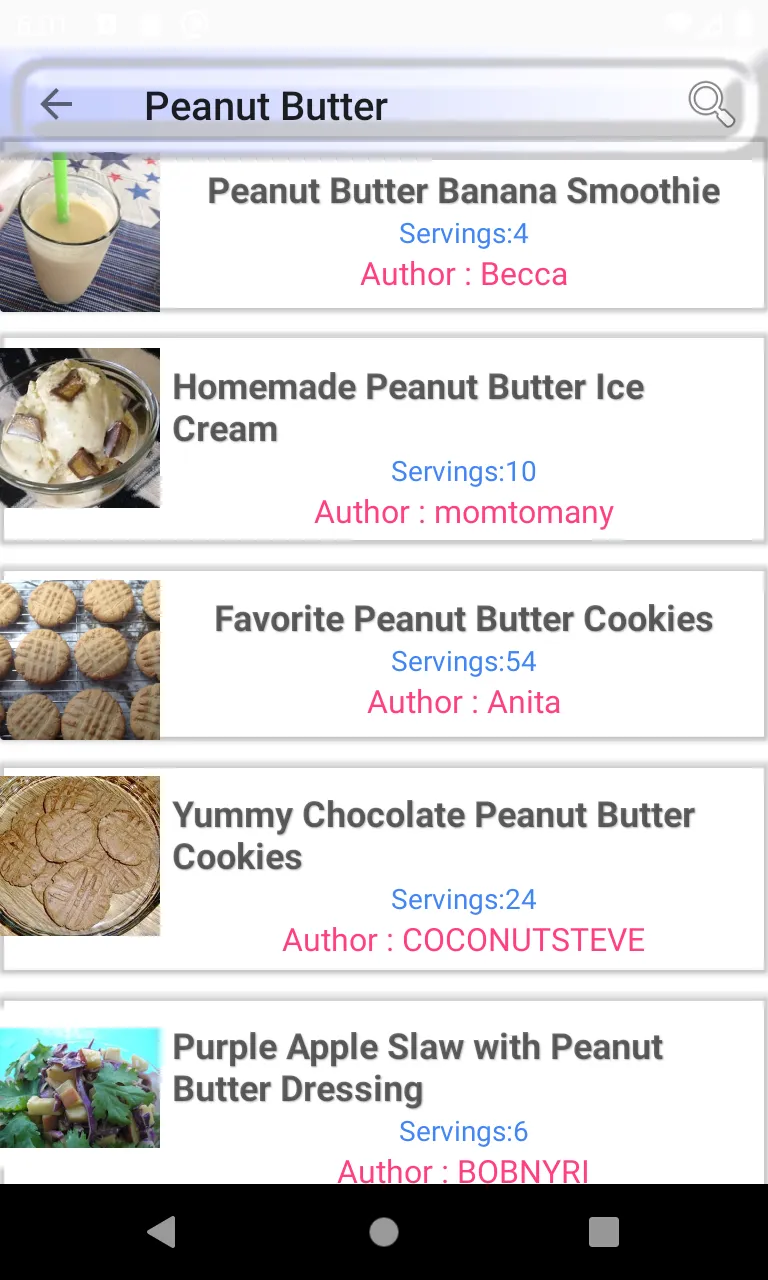 Peanuts recipe: goober | Indus Appstore | Screenshot