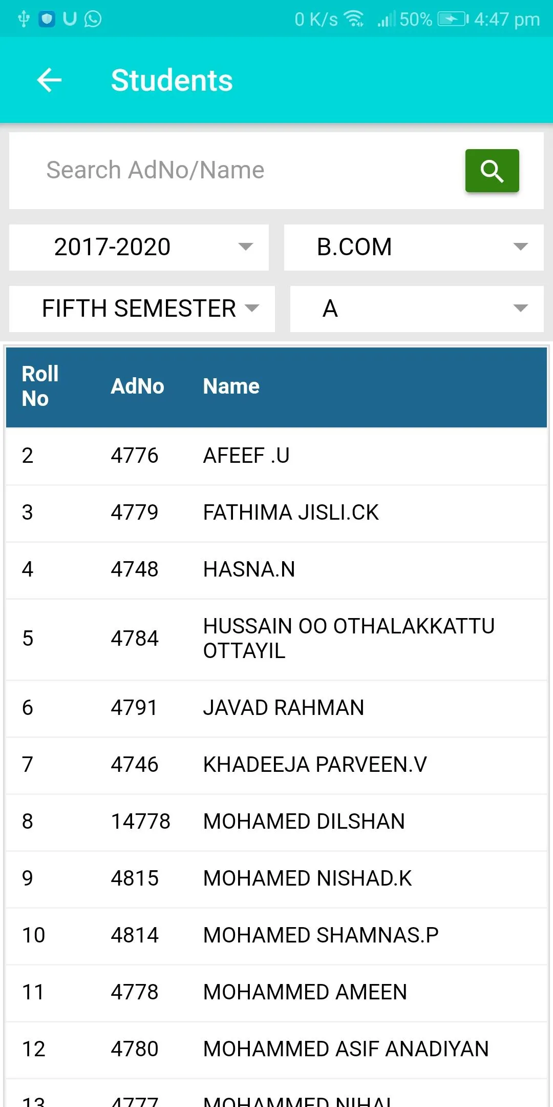 College Attendance | Indus Appstore | Screenshot