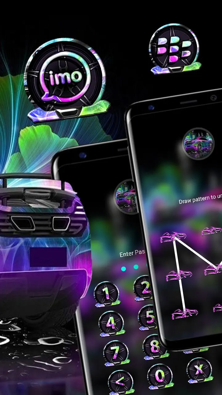 Neon Car Theme | Indus Appstore | Screenshot