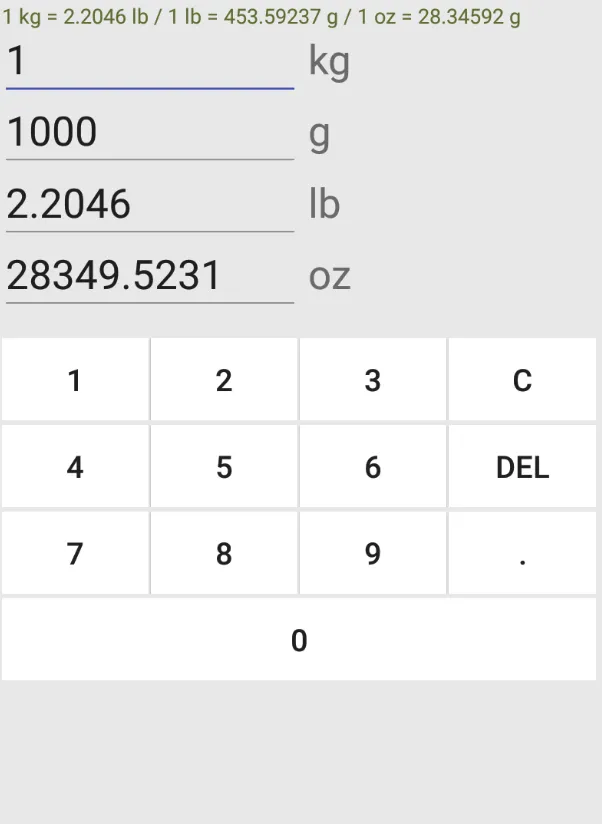 Weight unit converter | Indus Appstore | Screenshot