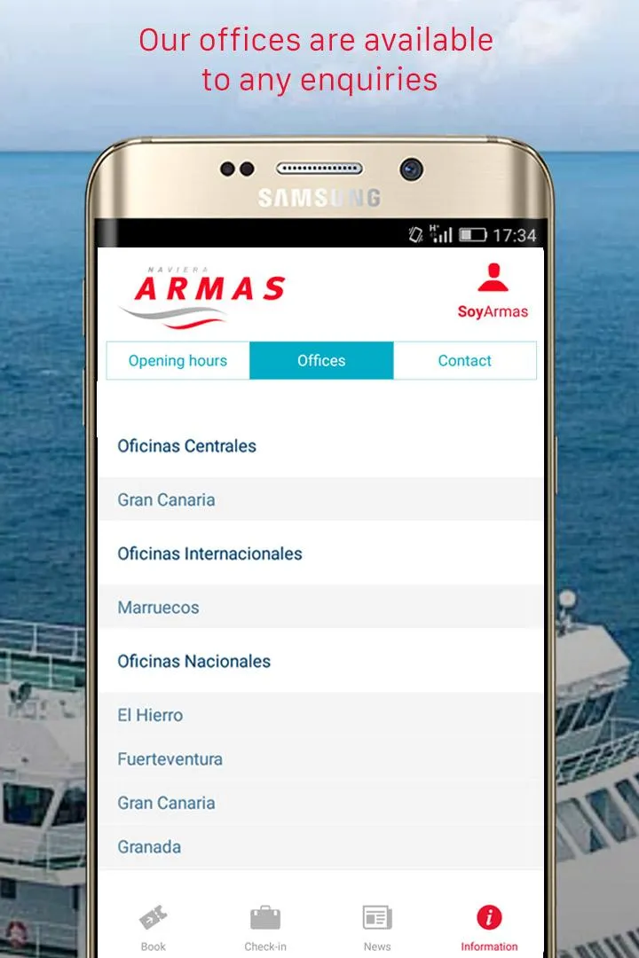 NAVIERA ARMAS: ferries | Indus Appstore | Screenshot