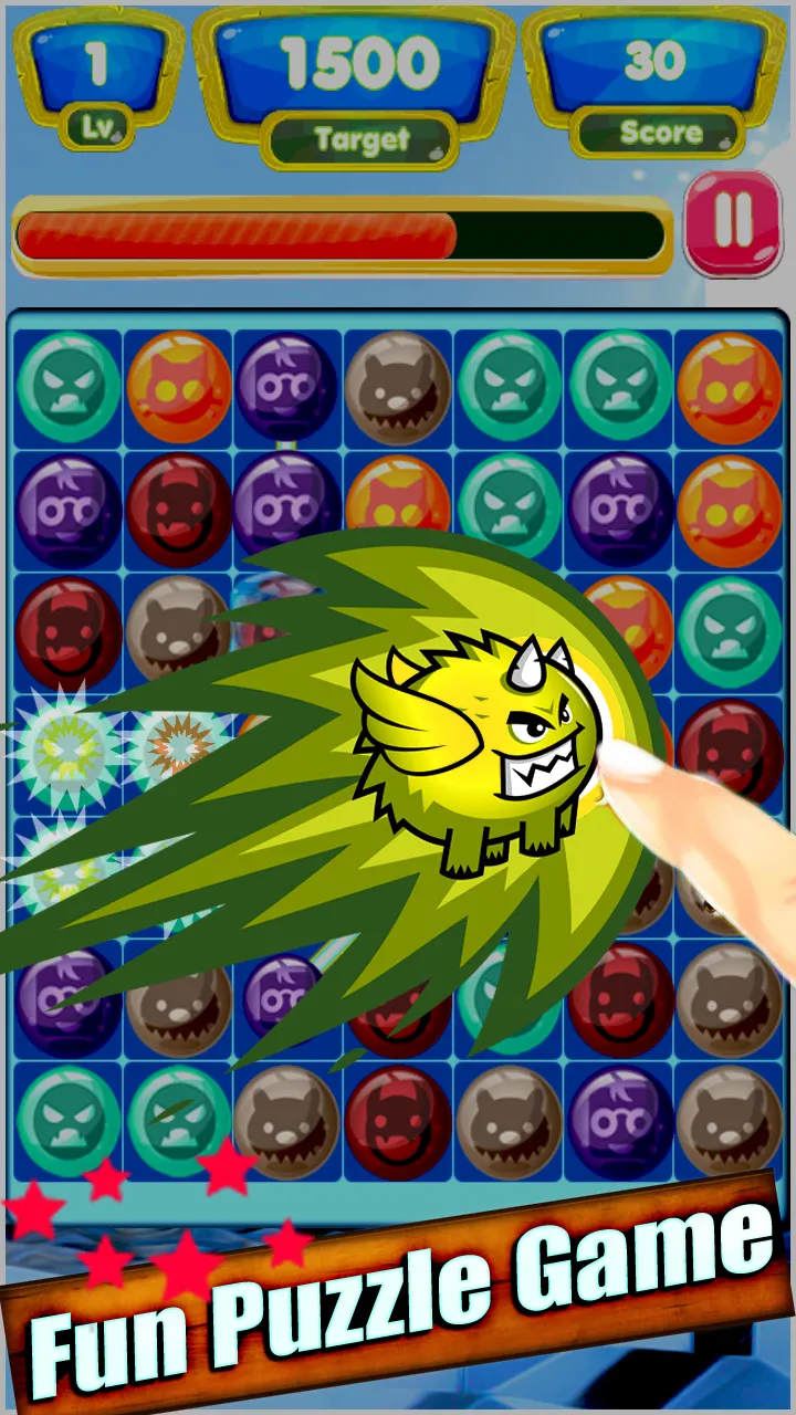 Monster Match Three Blaster | Indus Appstore | Screenshot