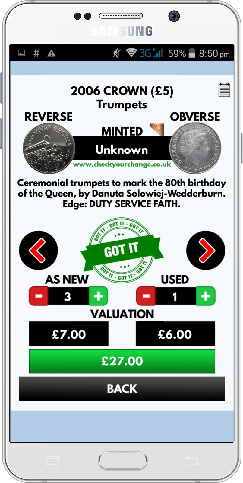 Check Your Change - UK Coins | Indus Appstore | Screenshot