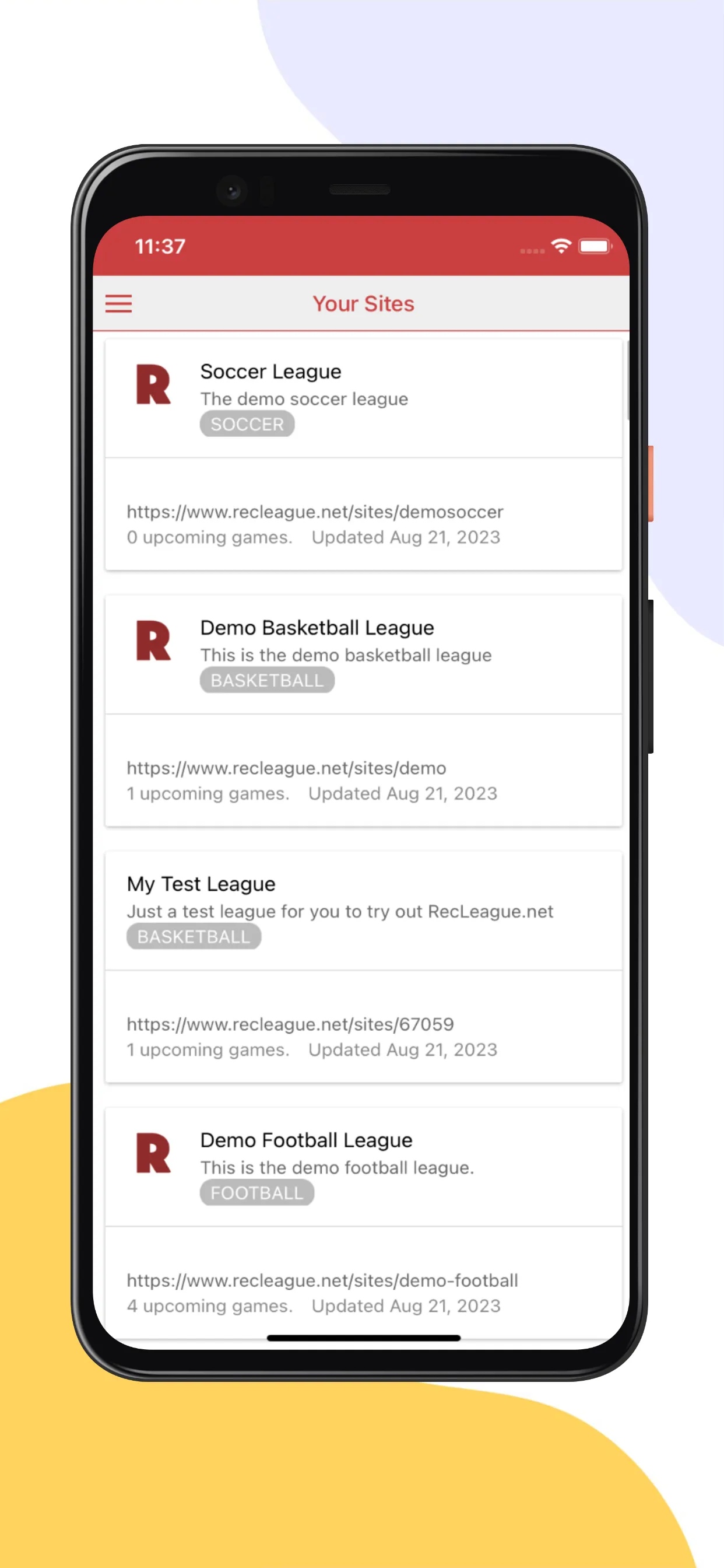 Scorebook for Sports Leagues | Indus Appstore | Screenshot