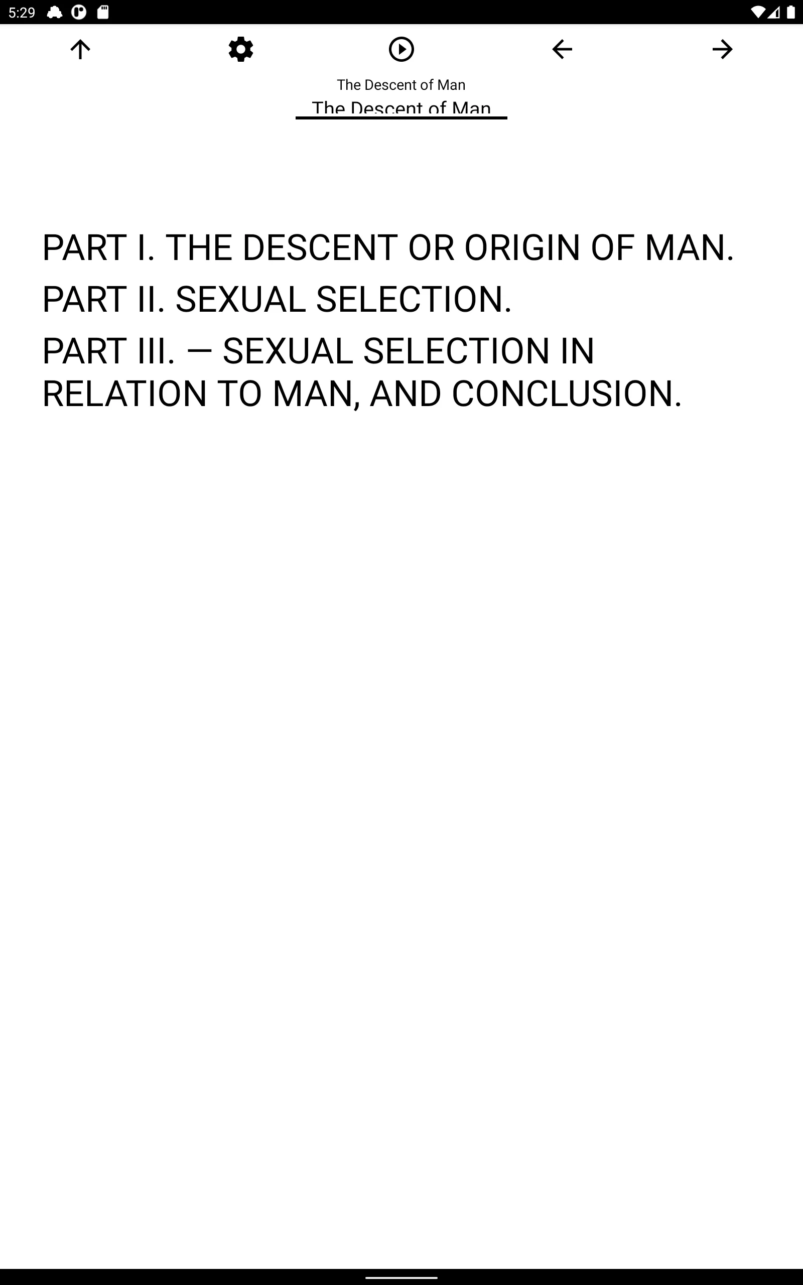 Book, The Descent of Man | Indus Appstore | Screenshot