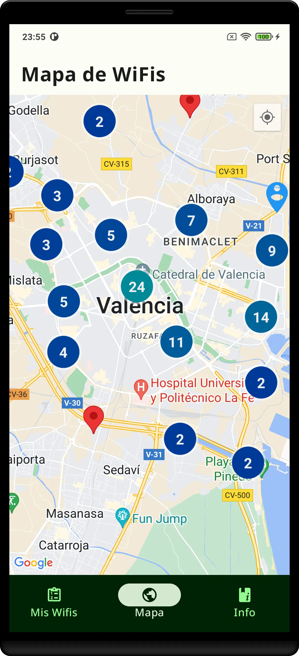 Wireless Valencia | Indus Appstore | Screenshot