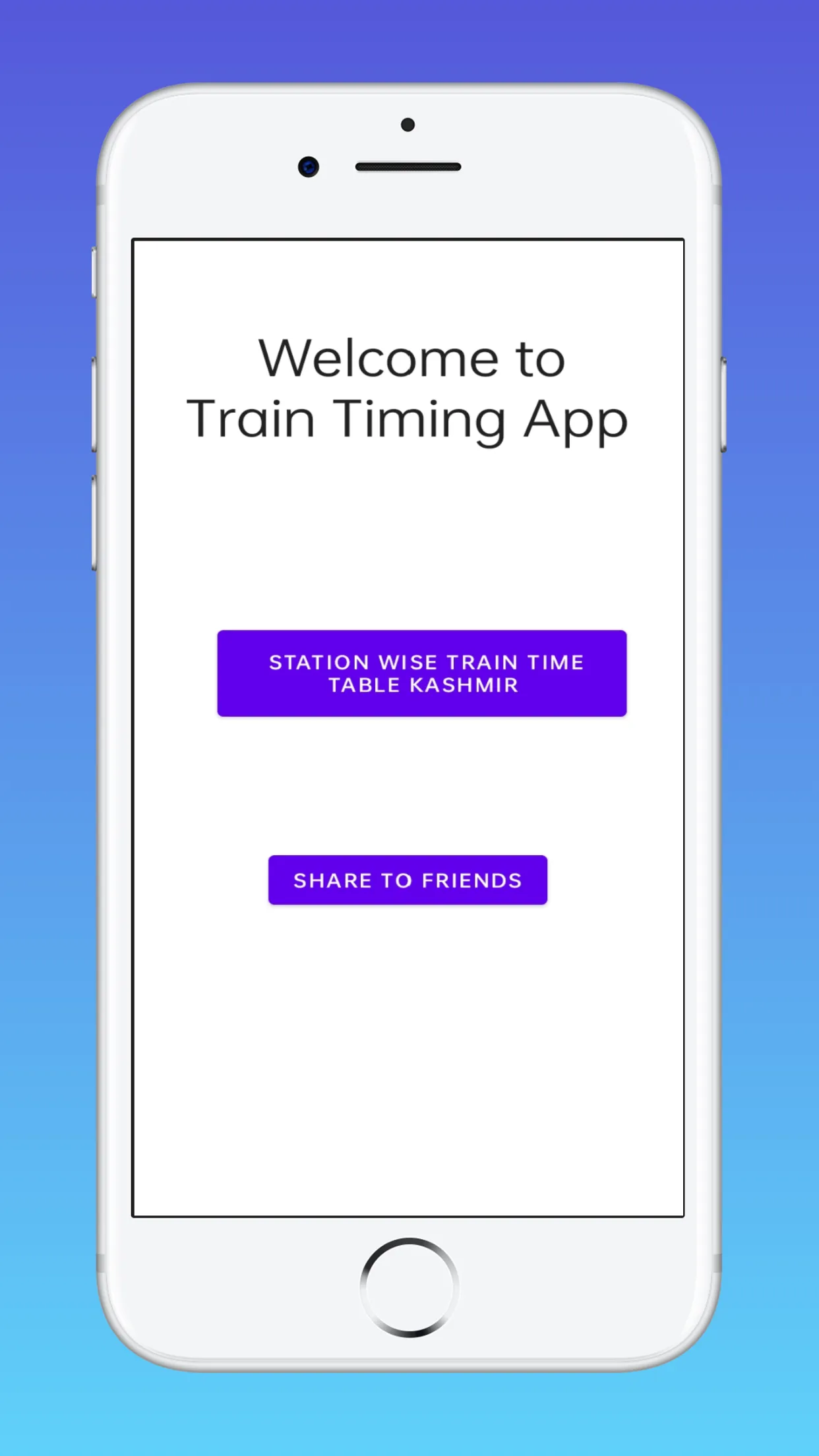 Kashmir Train Timings | Indus Appstore | Screenshot