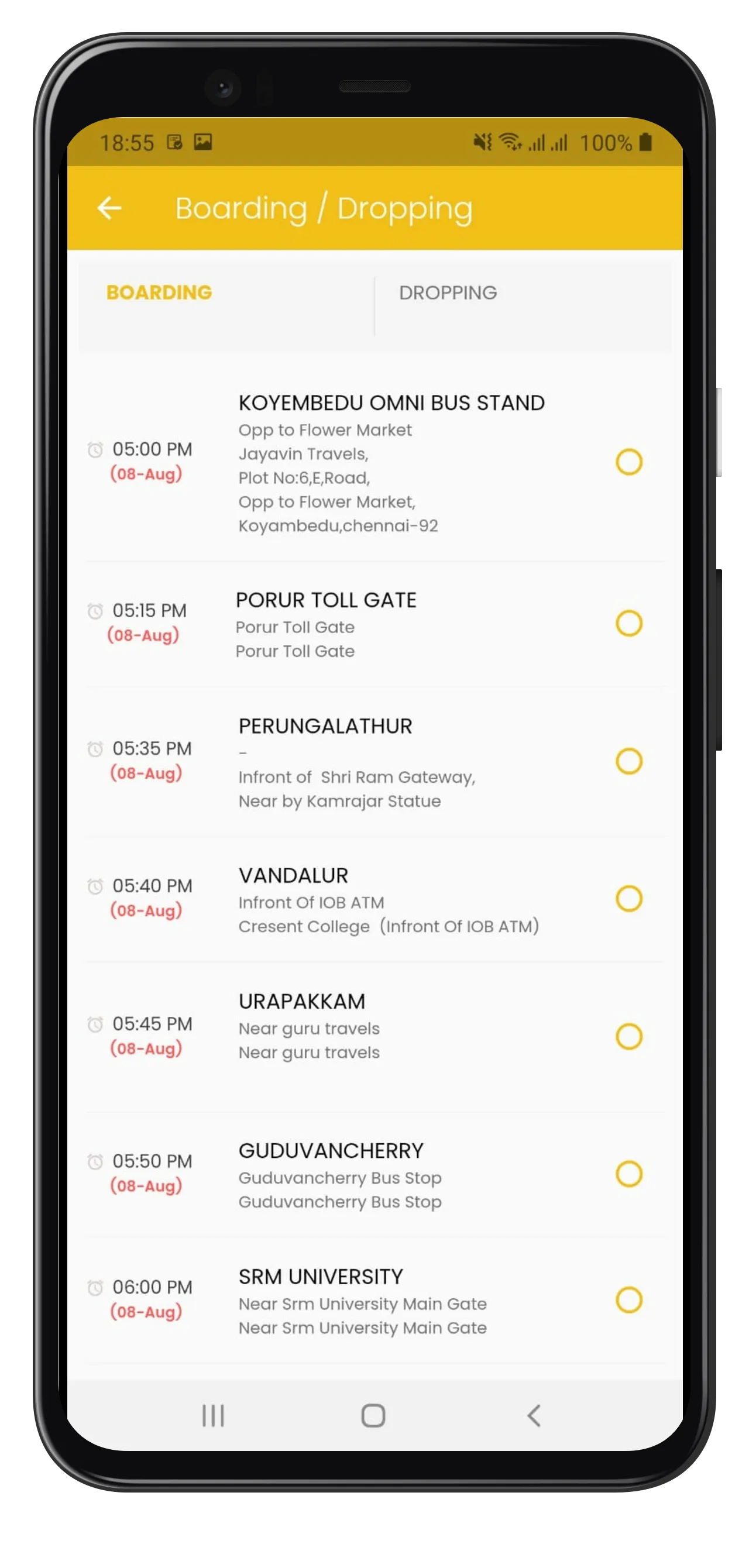 Jayavin Travels | Indus Appstore | Screenshot