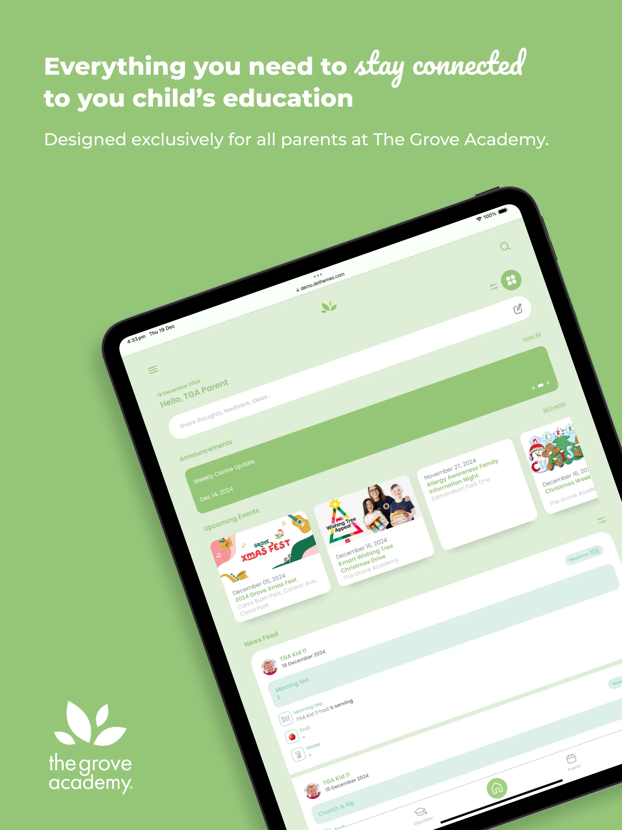 TGA Parent Portal | Indus Appstore | Screenshot