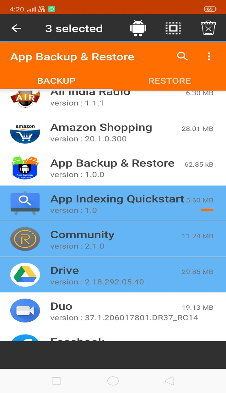 Backup & Restore App | Indus Appstore | Screenshot