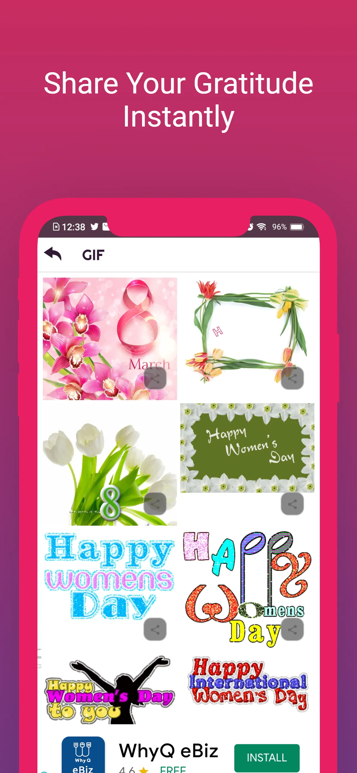 Happy Women’s Day Greeting | Indus Appstore | Screenshot