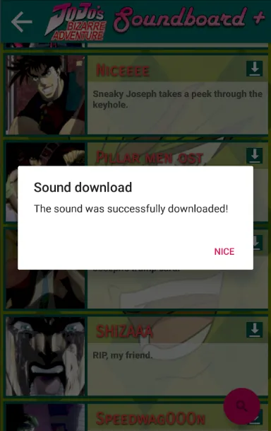 JoJo soundboard + | Indus Appstore | Screenshot