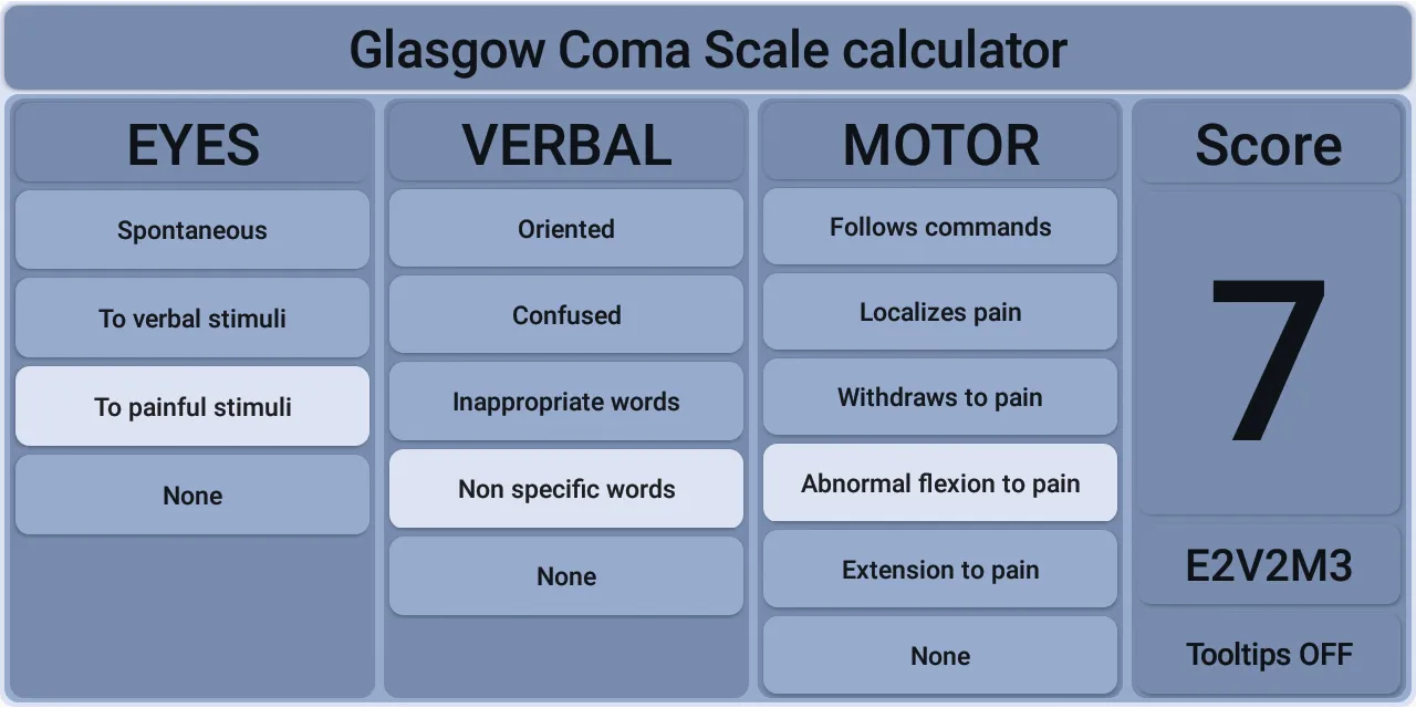 Glasgow Coma Scale | Indus Appstore | Screenshot