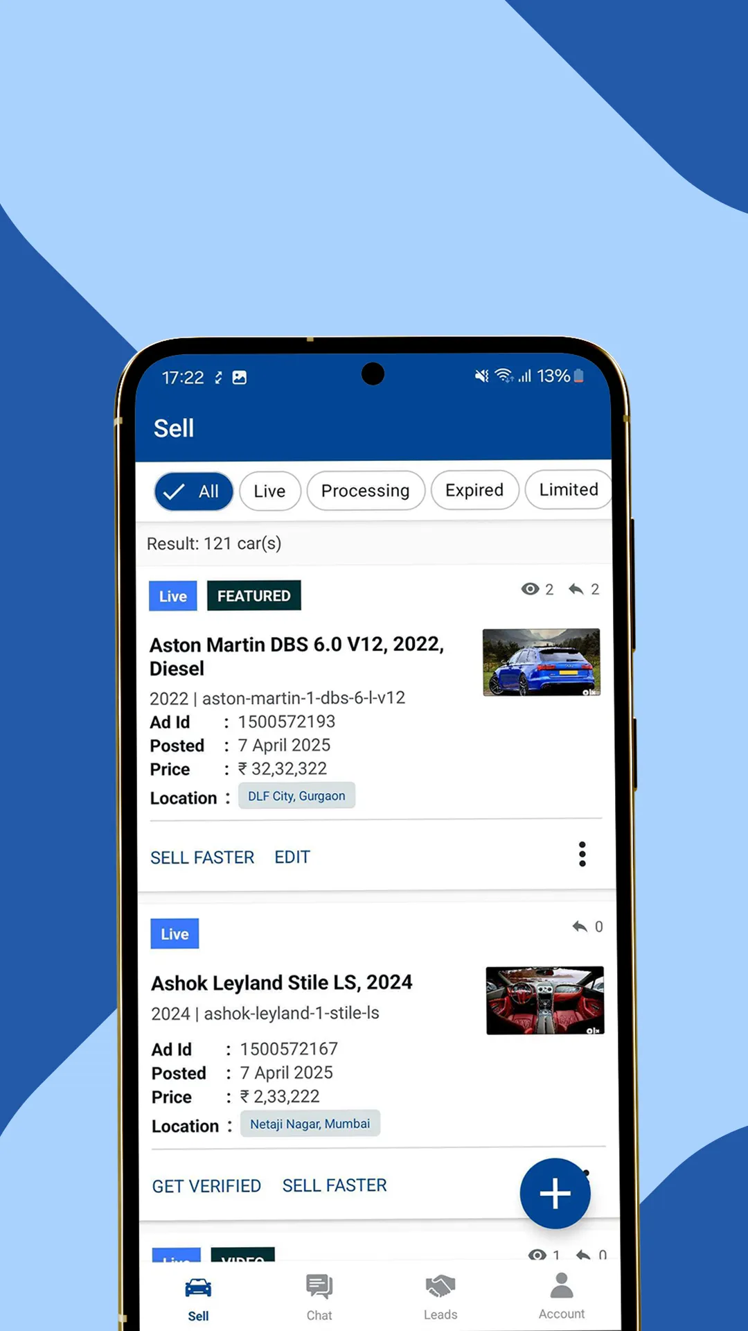OLX Autos (Car Dealers Only) | Indus Appstore | Screenshot