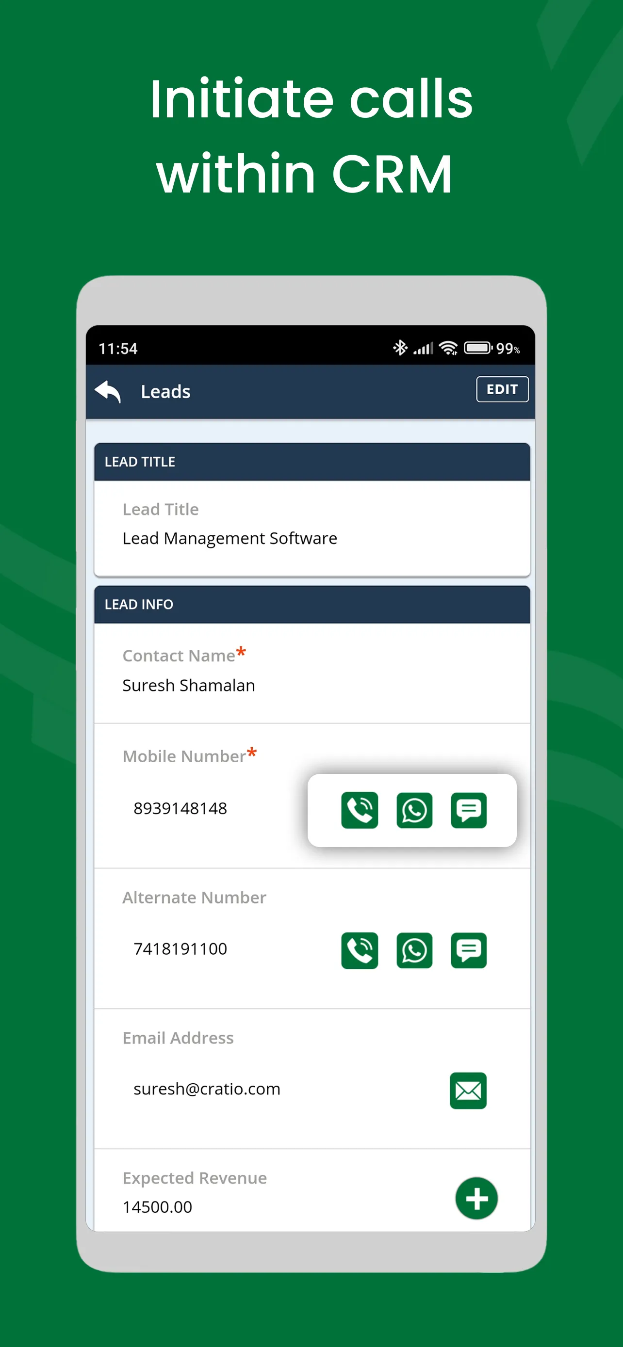 Cratio CRM | Indus Appstore | Screenshot