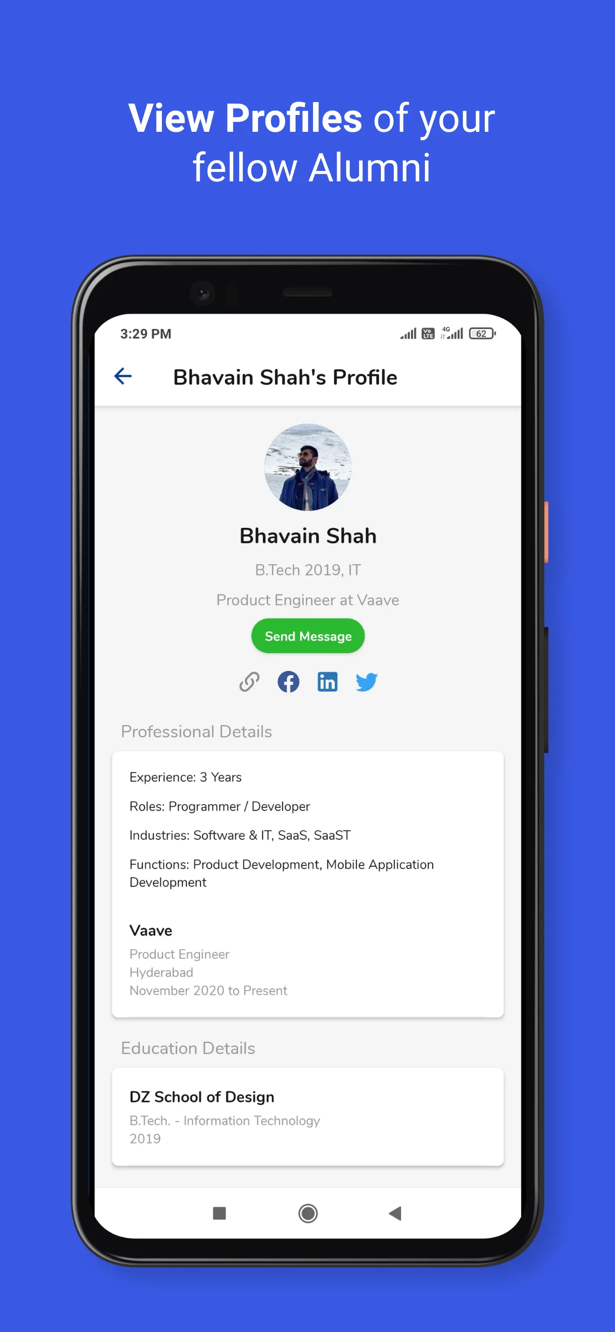 My Alumni Network | Indus Appstore | Screenshot