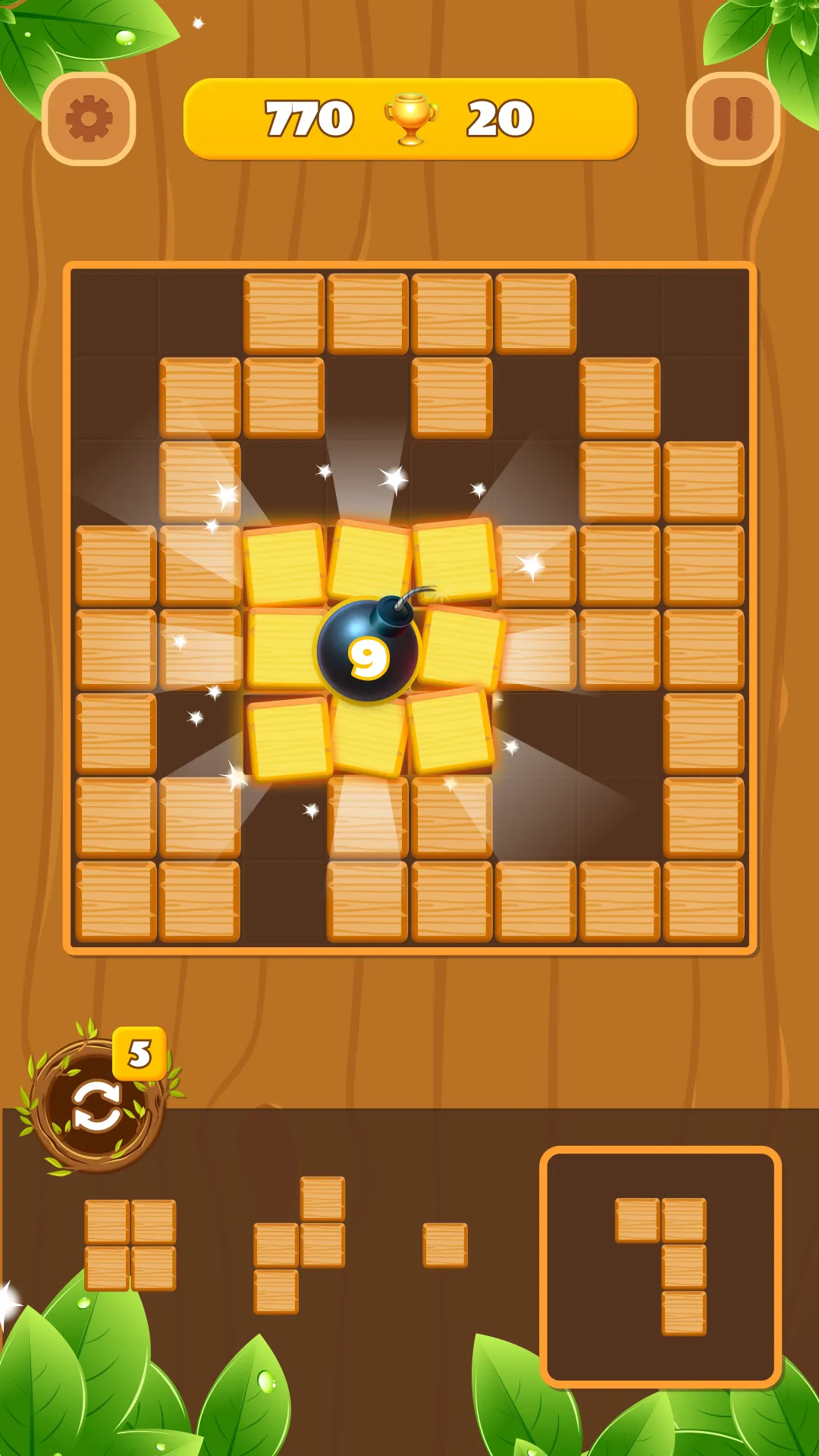 Woody Block Puzzle: Wood Game | Indus Appstore | Screenshot