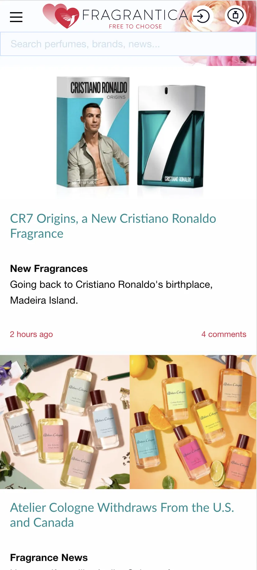 Fragrantica Perfumes | Indus Appstore | Screenshot