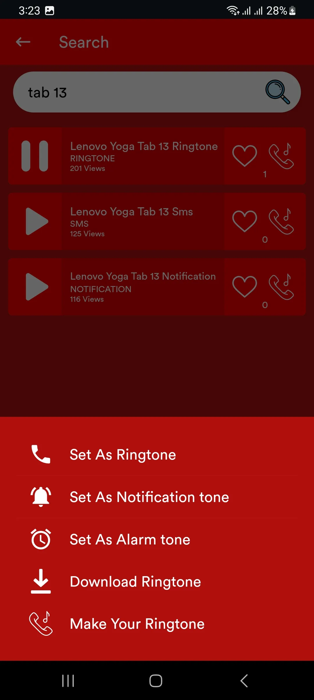 All LENOVO Mobile Ringtones | Indus Appstore | Screenshot