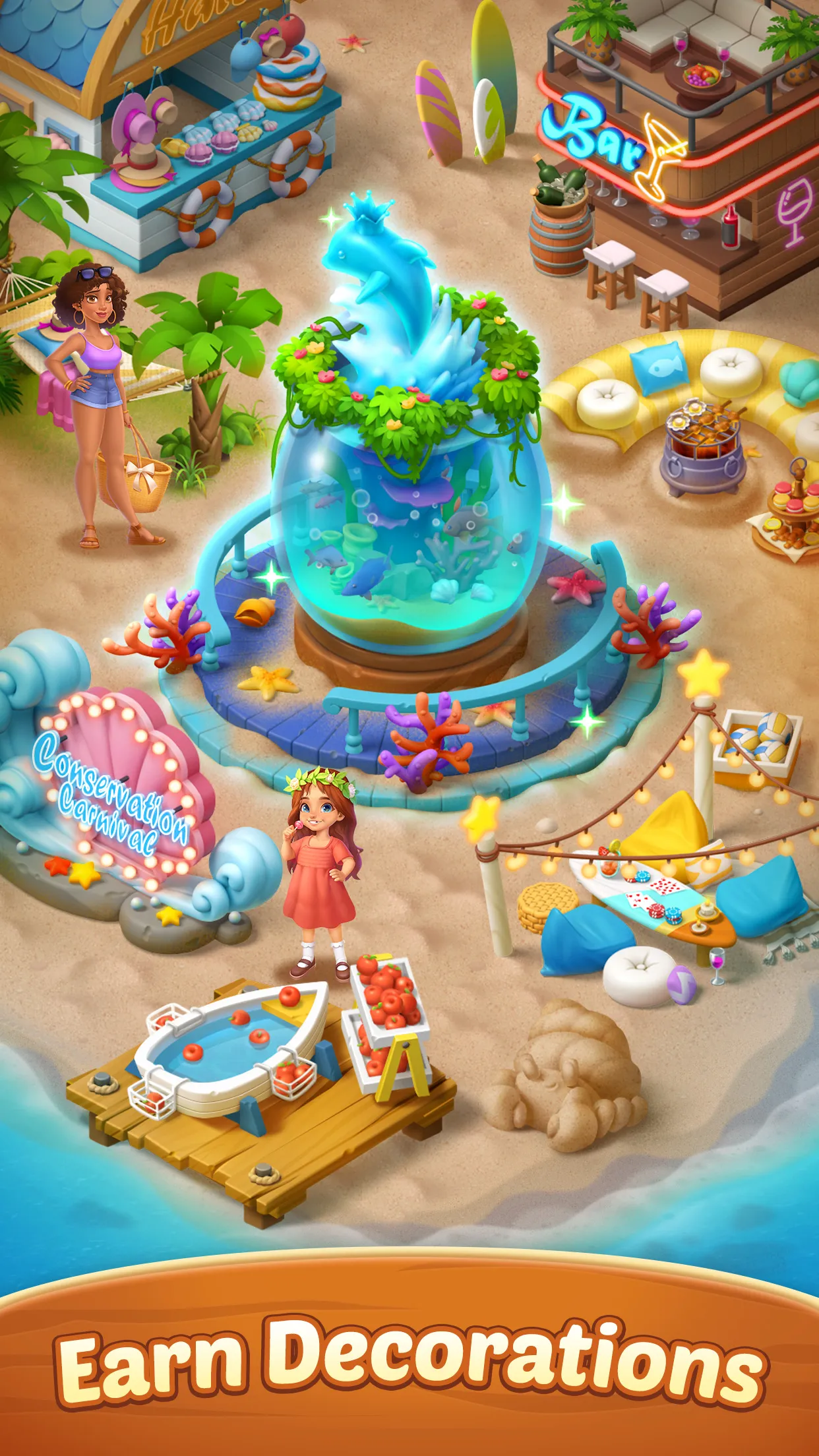 Seaside Escape®: Merge & Story | Indus Appstore | Screenshot