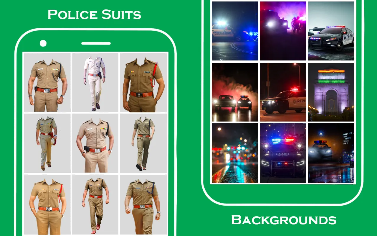 Men police suit photo editor | Indus Appstore | Screenshot