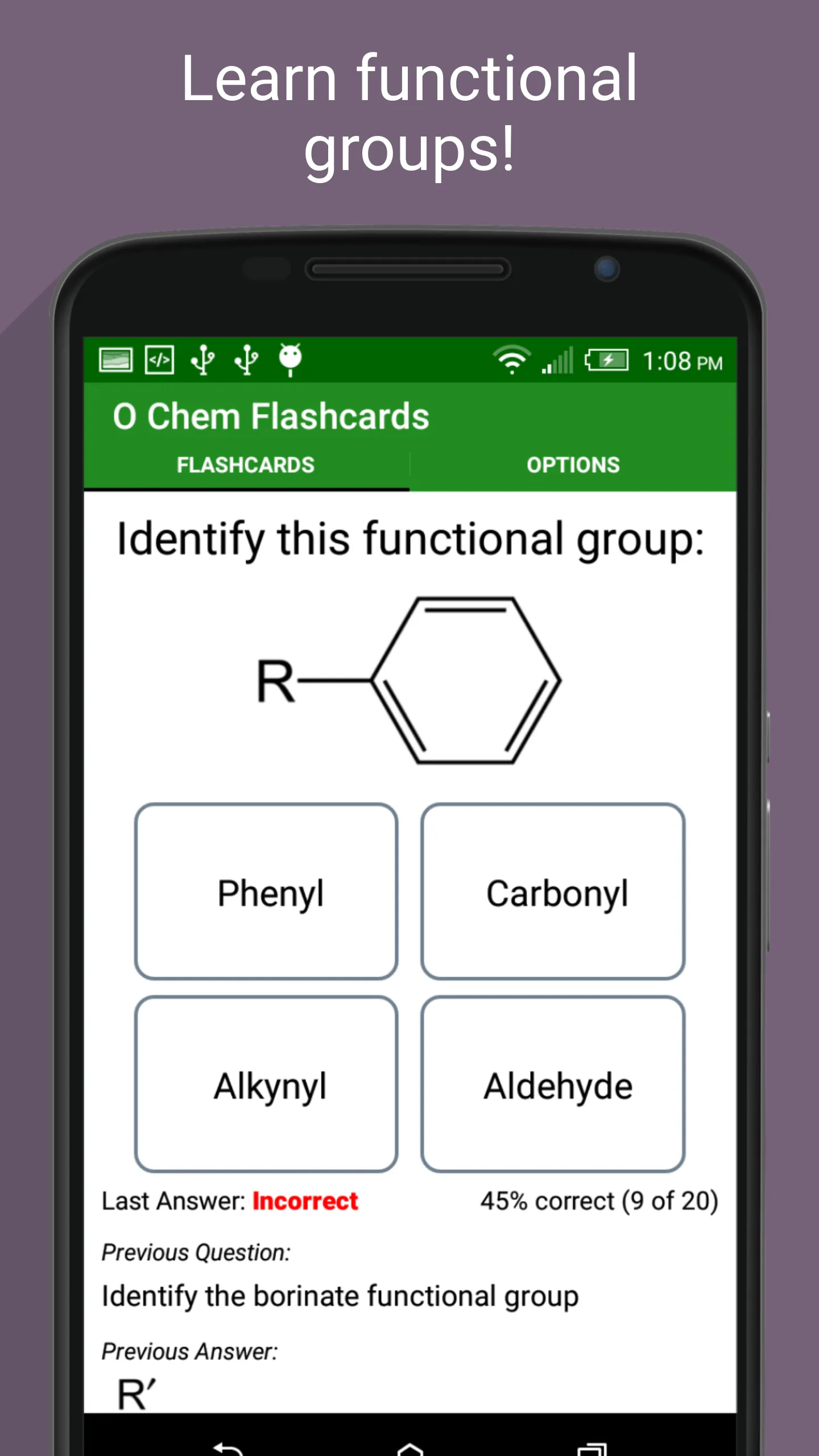 Organic Chemistry Flashcards | Indus Appstore | Screenshot