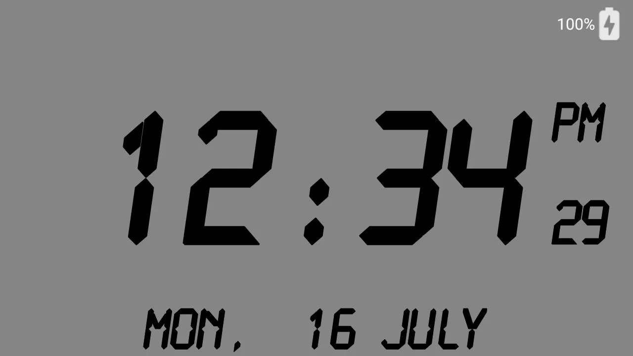 Large Digital Clock Display | Indus Appstore | Screenshot