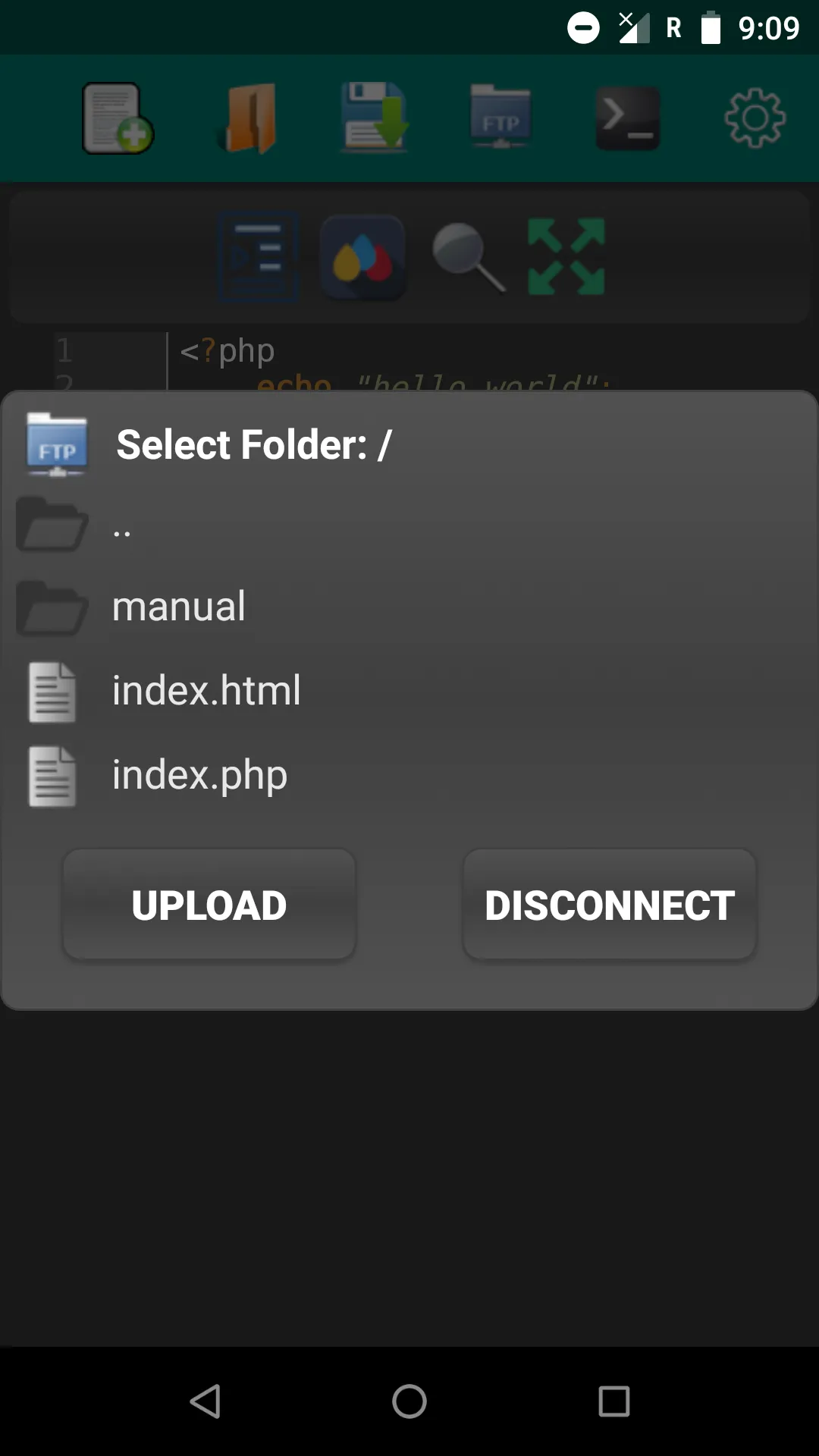 APhpEditor ( Android PHP IDE t | Indus Appstore | Screenshot