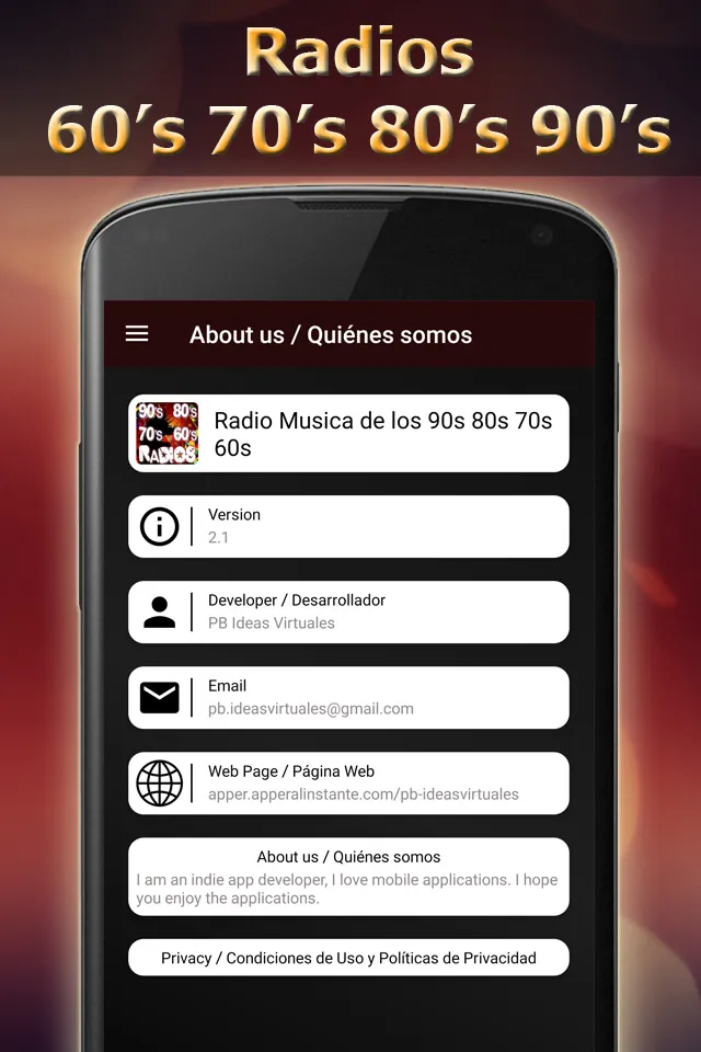 Oldies Radio 60 70 80 90 music | Indus Appstore | Screenshot