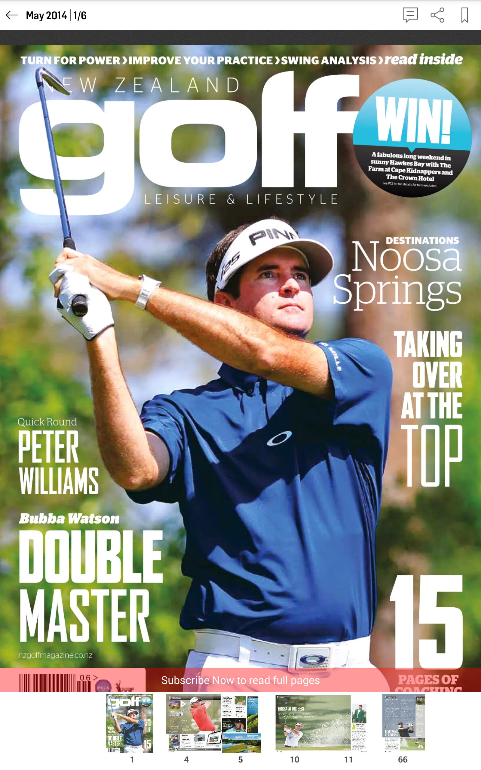 New Zealand Golf Magazine | Indus Appstore | Screenshot