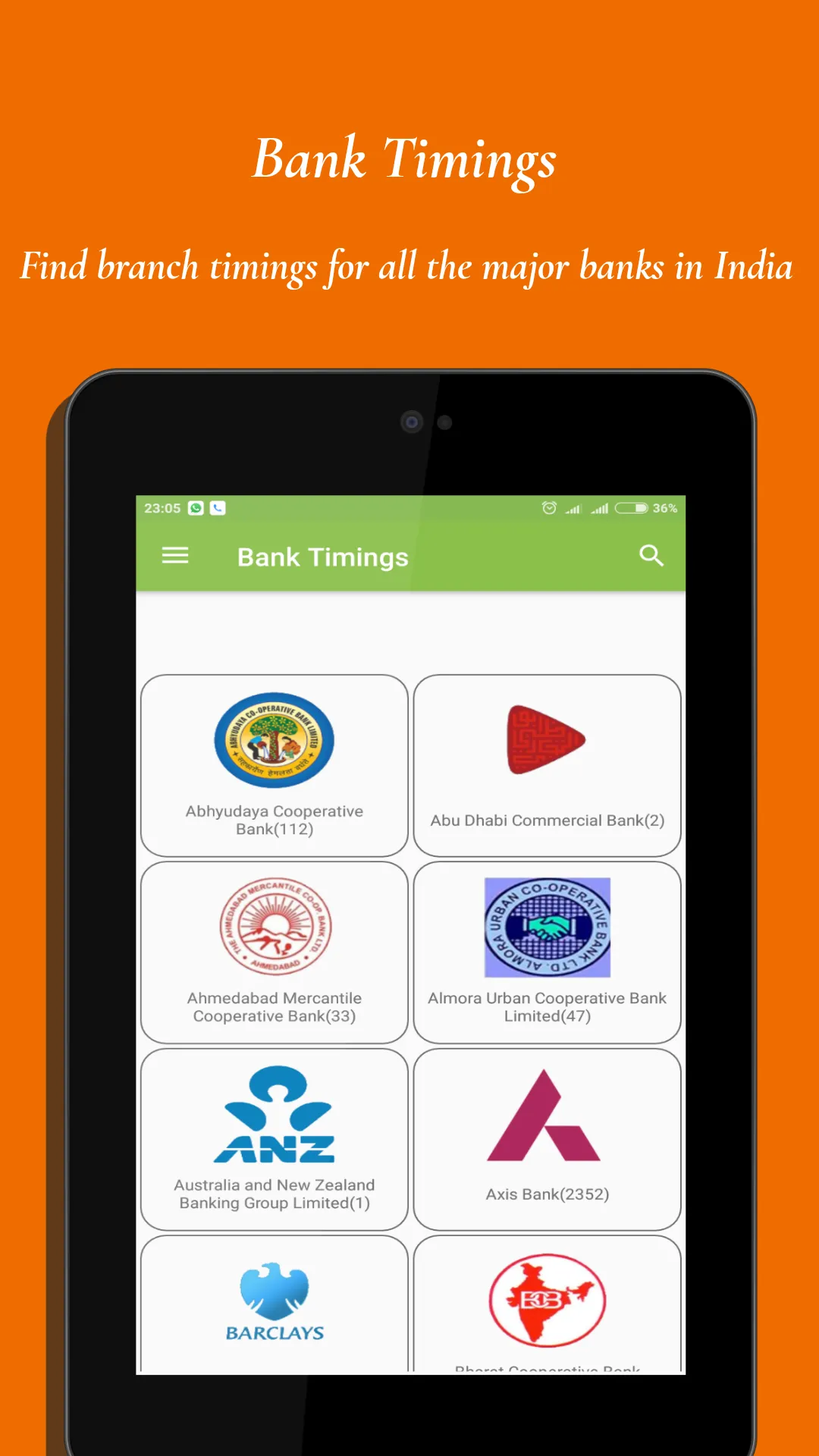 Bank Timings (India) | Indus Appstore | Screenshot