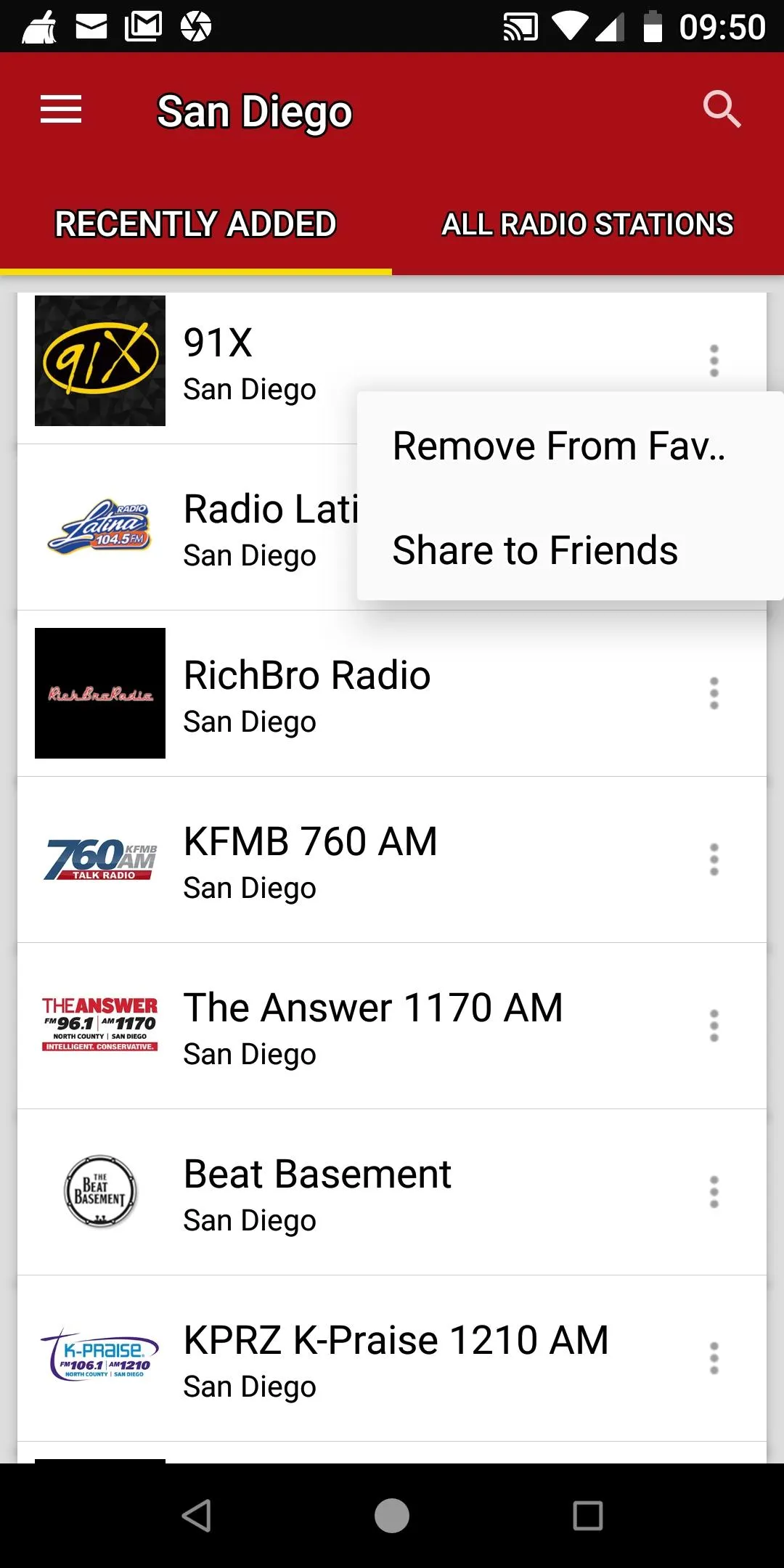 San Diego Radio Stations - USA | Indus Appstore | Screenshot