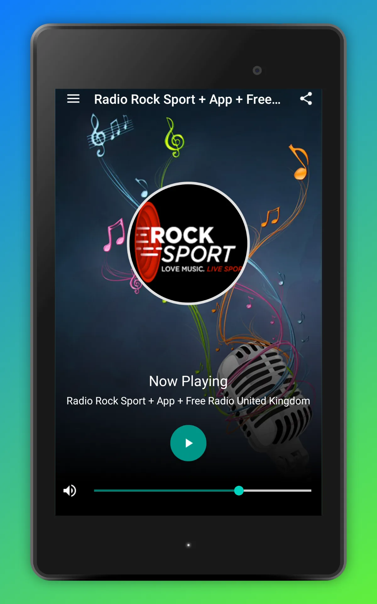 Rock Sport Radio App UK Online | Indus Appstore | Screenshot